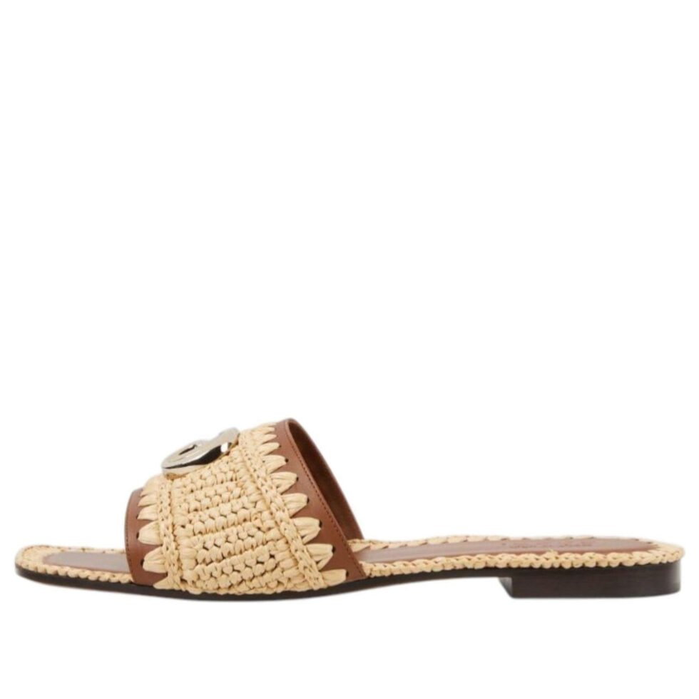 (WMNS) Gucci GG Slides 'Natural Raffia Crochet' 835084-FAEQ3-9642