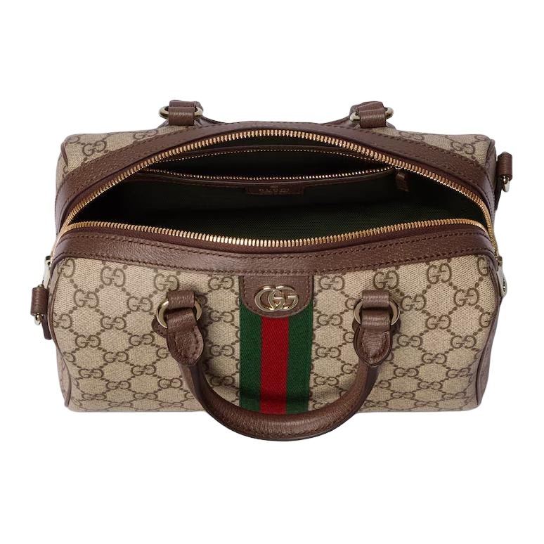 (WMNS) Gucci Ophidia Medium Boston Bag 'Beige Dark Brown' 836825-FAE0J-9867 - Image 5