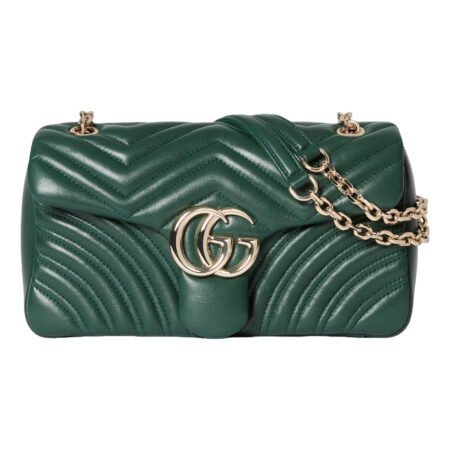 (WMNS) Gucci GG Marmont Medium Shoulder Bag 'Green' 837267-AAE38-3020