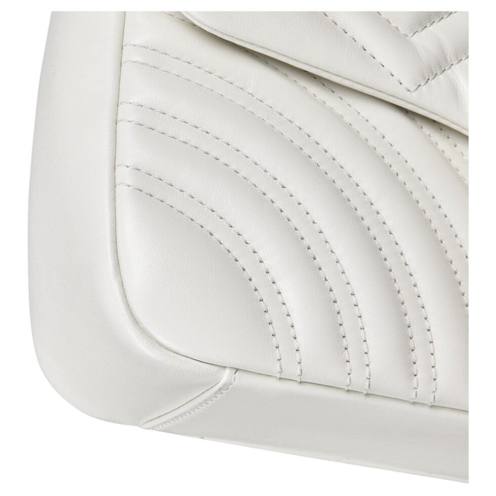 (WMNS) Gucci GG Marmont Medium Shoulder Bag 'White' 837267-AAE38-9050 - Image 6