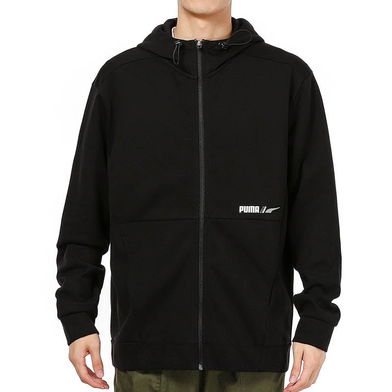 PUMA Full Sleeve Solid Jacket 'Black' 846533-01 - Image 3