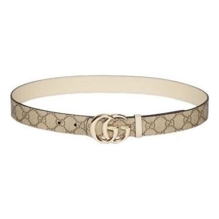 (WMNS) Gucci 26 Reversible GG Marmont Belt 'Beige' 847131-FAFGJ-9788