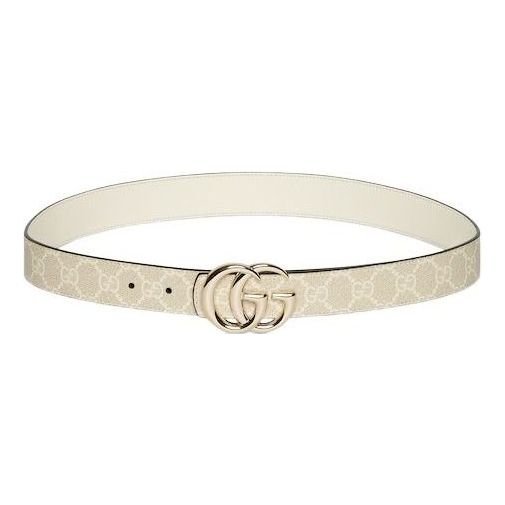 (WMNS) Gucci 26 Reversible GG Marmont Belt 'White' 847131-FAFGJ-9859