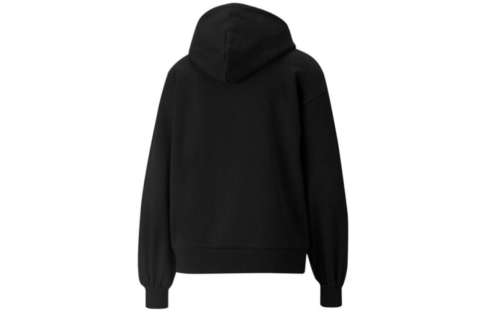 (WMNS) PUMA Winterized Logo Hoodie 'Black' 848251-01 - Image 2