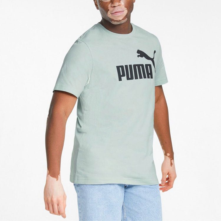 PUMA ESS+ Logo Execution T-Shirt 'Teal' 849566-62 - Image 5