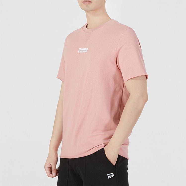 PUMA Basic Logo T-Shirts 'Pink' 849593-24 - Image 4