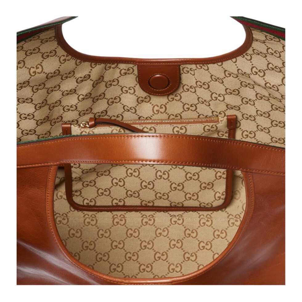 (WMNS) Gucci Giglio Large Tote Bag 'Dark Brown' 853971-AAF2H-7645 - Image 6