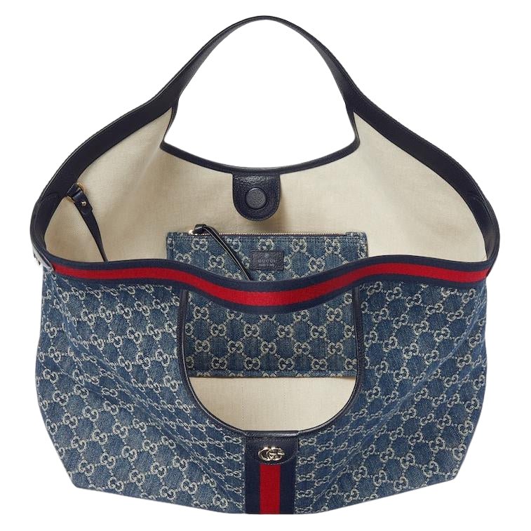 (WMNS) Gucci Giglio Large Tote Bag 'Blue White' 853971-FAFFQ-8864 - Image 5
