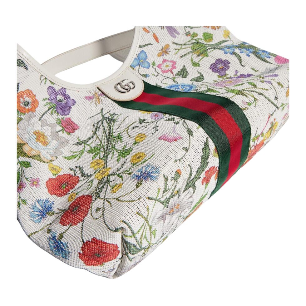 (WMNS) Gucci Giglio Small Tote Bag 'White Multicolor' 860845-FAGDB-9564 - Image 4