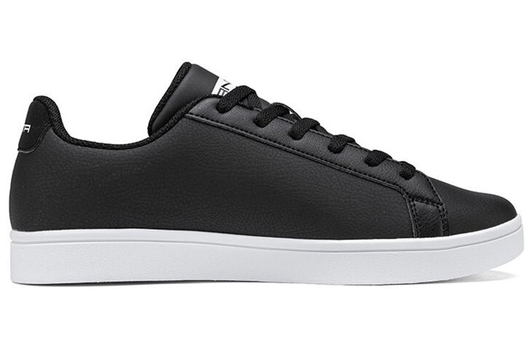 ANTA Leather Skateboarding Shoes 'Black White' 912028003-1 - Image 2