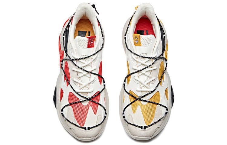 ANTA Split Low 'White Yellow Red' 912028850-5 - Image 3