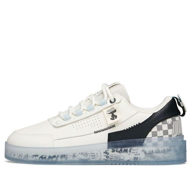 ANTA x SNOOPY Skateboarding Shoes 'White Black Blue' 912148030-3