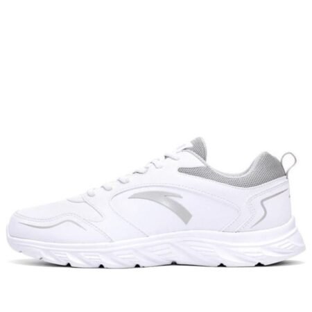 ANTA Running Series Sneakers Leather 'White Grey' 912245515-4