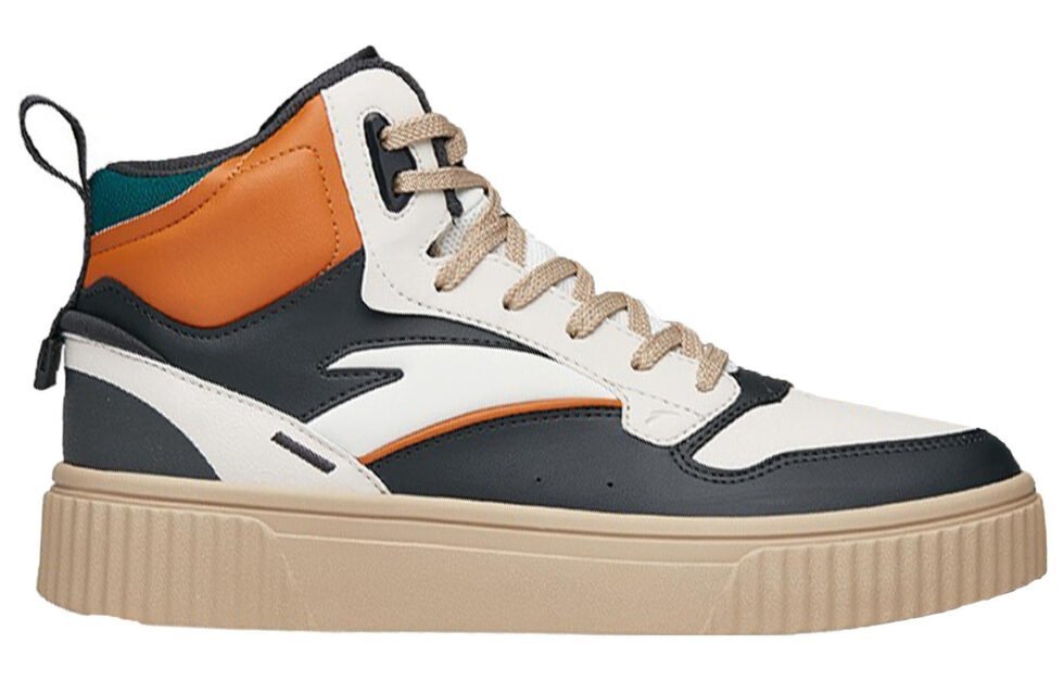ANTA Life Series Sneakers High 'White Grey Orange' 912248015-3 - Image 2