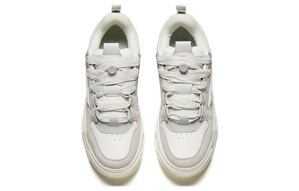ANTA Skateboarding Series Sneakers 'White Purple Grey' 912348001-4 - Image 3