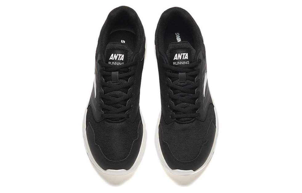 ANTA Running Series Sneakers 'Black White' 912355592-12 - Image 3