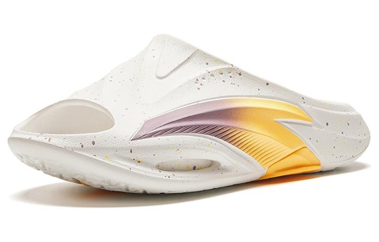 ANTA x WASSUP Nitrogen Slippers 'White yellow Purple' 912411801-3 - Image 2