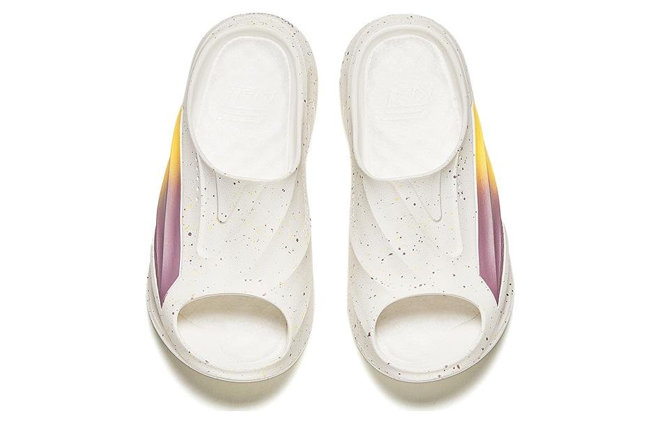 ANTA x WASSUP Nitrogen Slippers 'White yellow Purple' 912411801-3 - Image 3