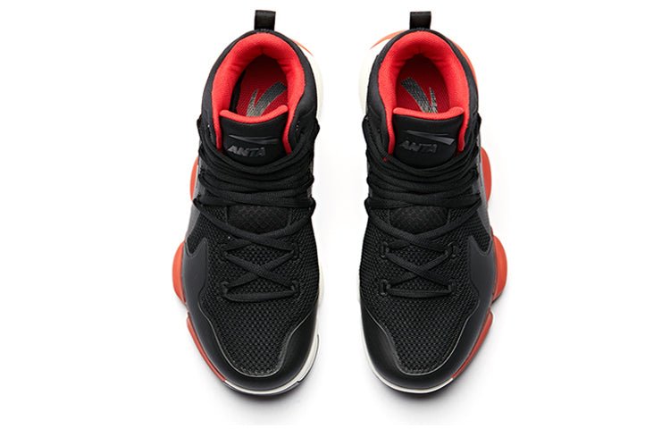ANTA x NASA SEEED 60th Anniversary Basketball Shoes 'Black Red' 91831191-5 - Image 4