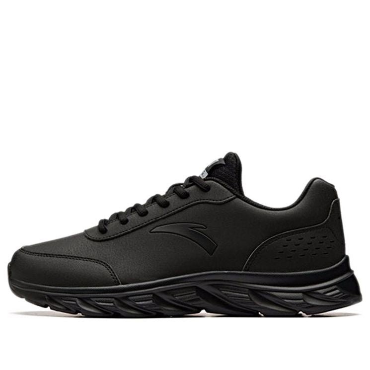 ANTA Running Series Sneakers Leather 'Black' 91835529-6