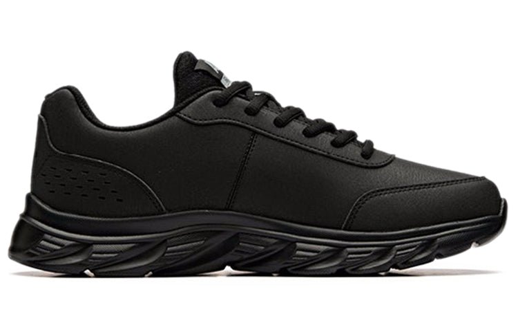 ANTA Running Series Sneakers Leather 'Black' 91835529-6 - Image 2