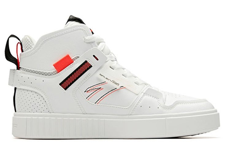 ANTA High Top Skateboarding Shoes 'White Orange' 91948062-3 - Image 2