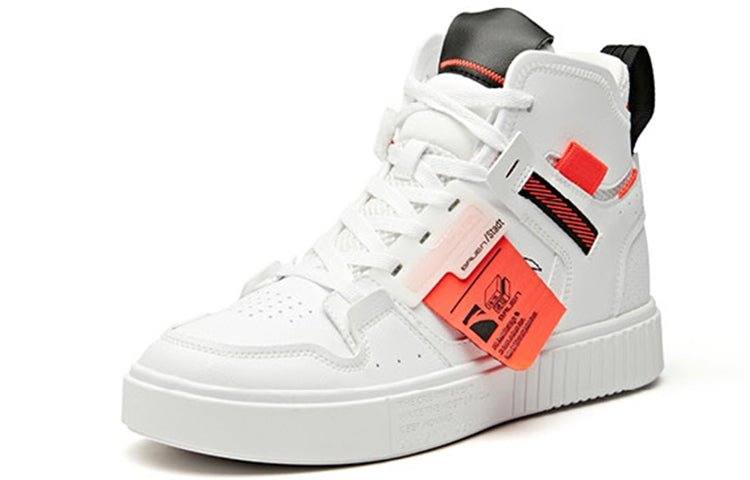 ANTA High Top Skateboarding Shoes 'White Orange' 91948062-3 - Image 3