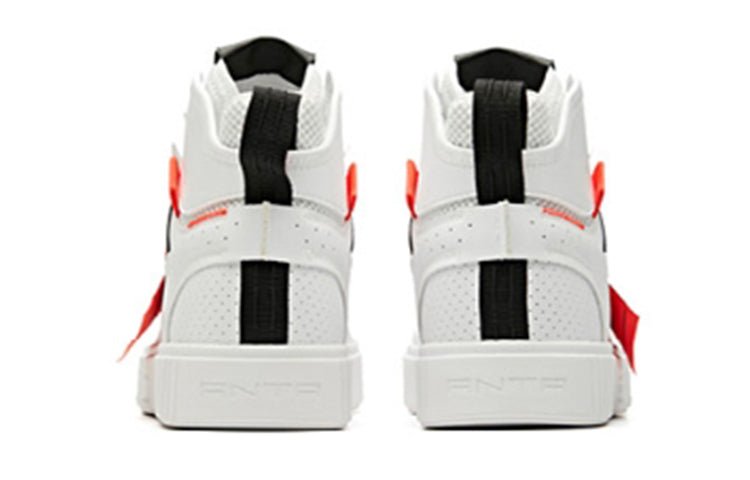 ANTA High Top Skateboarding Shoes 'White Orange' 91948062-3 - Image 4
