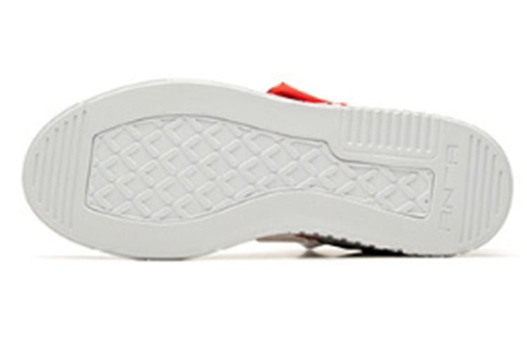 ANTA High Top Skateboarding Shoes 'White Orange' 91948062-3 - Image 5