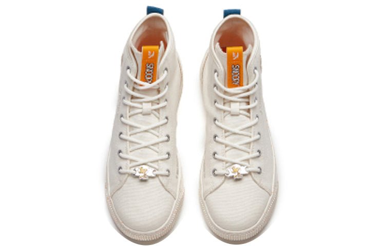 (WMNS) ANTA x Snoopy Skateboarding Series Sneakers High 'White' 922138604-1 - Image 3