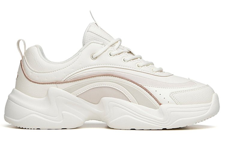 (WMNS) ANTA Life Series Sneakers 'White Beige Grey' 922138890-6 - Image 2