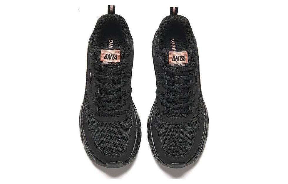 (WMNS) ANTA Running Series Sneakers 'Black Rose' 922225530-12 - Image 3