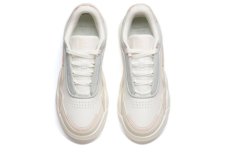 (WMNS) ANTA Life Series Sneakers Platform 'White Beige Grey' 922228093-1 - Image 4