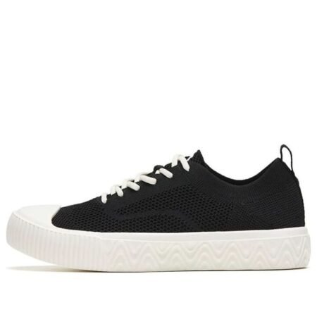 (WMNS) ANTA Low Top Canvas Shoes 'Black White' 922328092-6