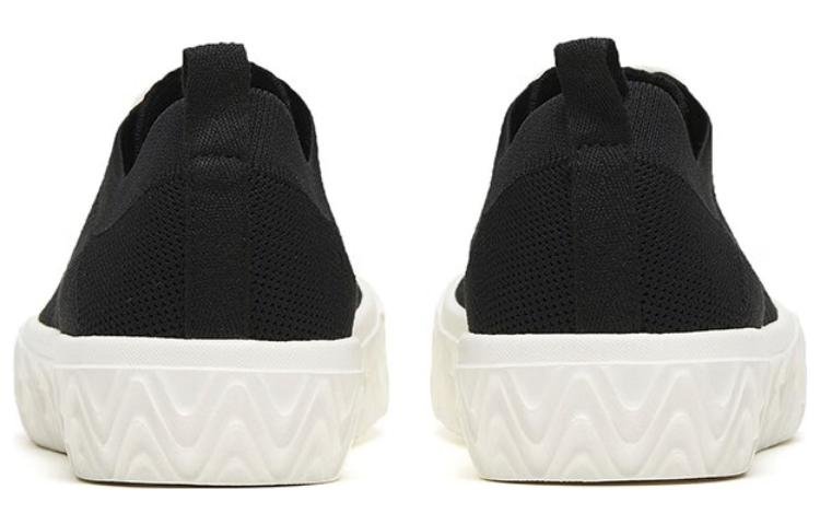 (WMNS) ANTA Low Top Canvas Shoes 'Black White' 922328092-6 - Image 4