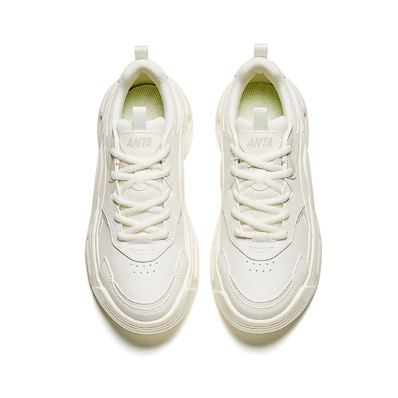 (WMNS) ANTA Platform Leather 'Ivory White Beige' 922328816-5 - Image 3