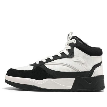 (WMNS) ANTA High Top Skateboarding Shoes 'Black White' 922348081-3
