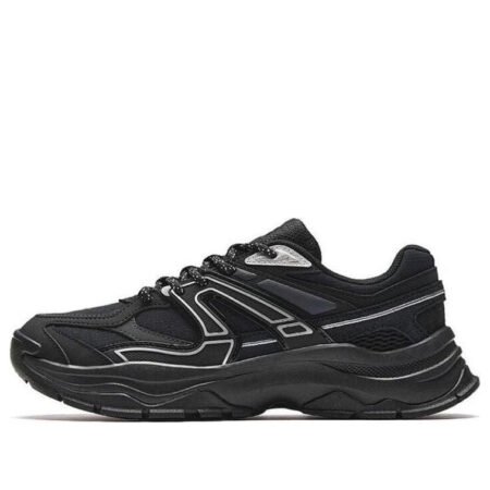 (WMNS) ANTA Chunky Shoes 'Black Silver' 922348806-2