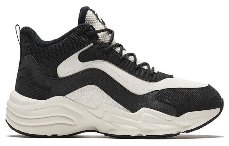 (WMNS) ANTA Life Series Sneakers High 'Black White' 922358984-4 - Image 2