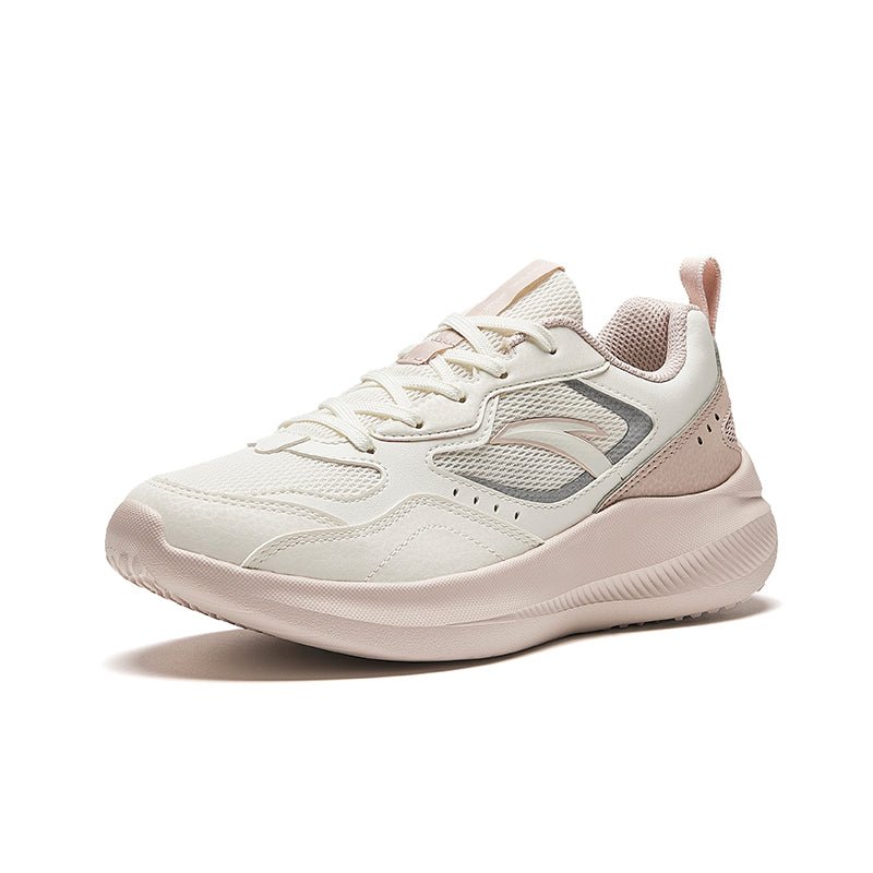 (WMNS) ANTA Running Series Sneakers 'White Silver Pink' 922415523-1 - Image 2