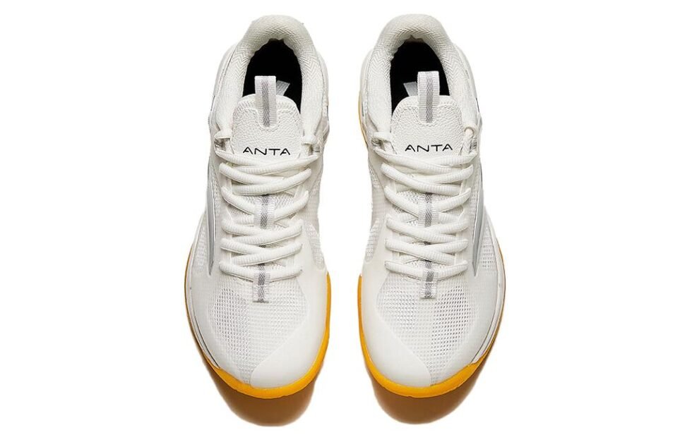 (WMNS) ANTA Casual Shoes 'White Silver Orange' 922424401-1 - Image 3