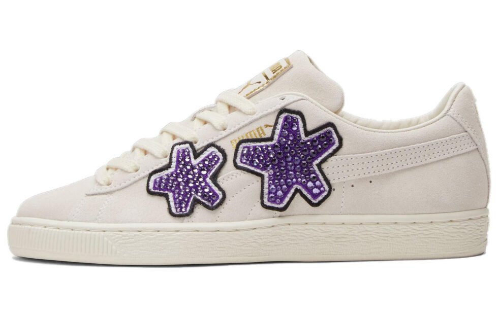 PUMA Swarovski x 100Wolves x Suede Studio 'Whisper White' 933470-01 - Image 2