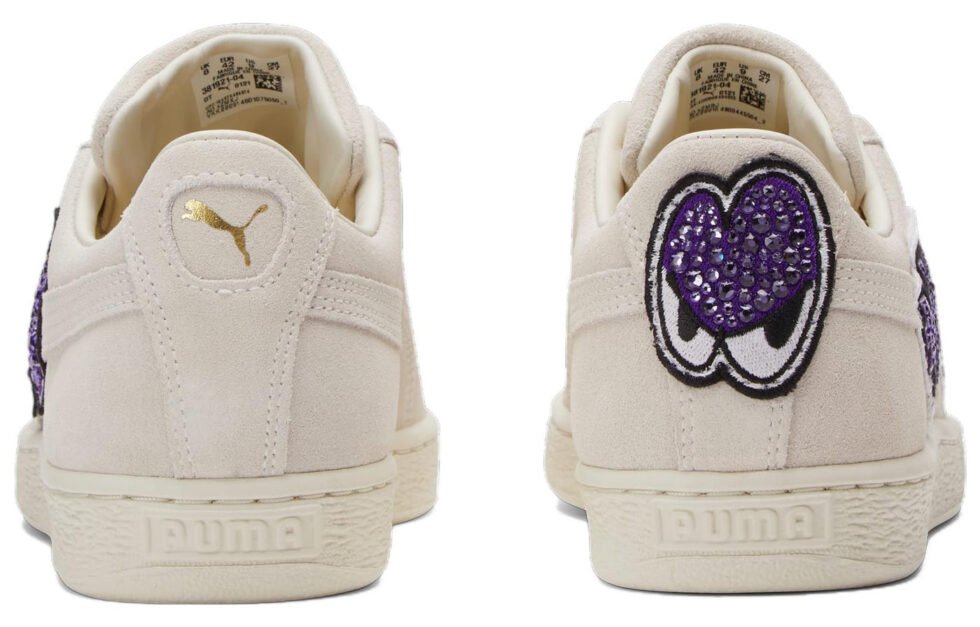 PUMA Swarovski x 100Wolves x Suede Studio 'Whisper White' 933470-01 - Image 6