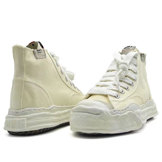 Maison MIHARA YASUHIRO OG OVER DYE HITOP 'Beige' A05FW705-BEIGE - Image 3