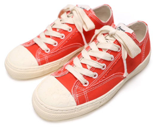 Maison MIHARA YASUHIRO PAST Sole 6 - Hole Low-top Sneaker 'Red' A06FW502-RED - Image 2