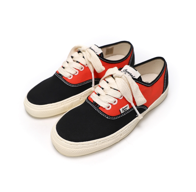 Maison MIHARA YASUHIRO PAST Sole 5 - Hole Low-top Sneaker 'Red' A06FW503-RED - Image 2