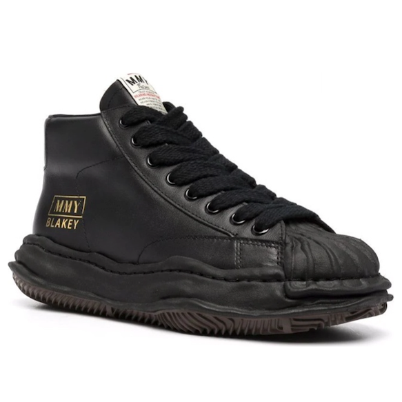 Maison MIHARA YASUHIRO BLAKEY OG Sole Leather High-top 'Black' A06FW701-BLACK - Image 3