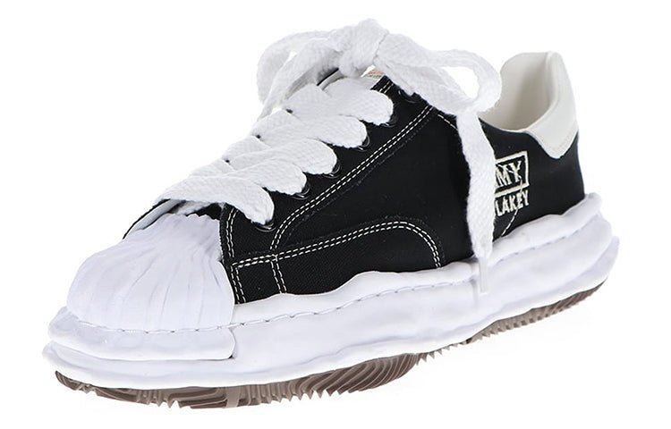 Maison MIHARA YASUHIRO BLAKEY OG Sole Canvas Low-top Sneaker 'Black' A08FW735-BLK - Image 4