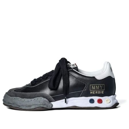 Maison MIHARA YASUHIRO HERBIE OG Sole Leather Low-top Sneaker 'Black' A09FW702-BLK