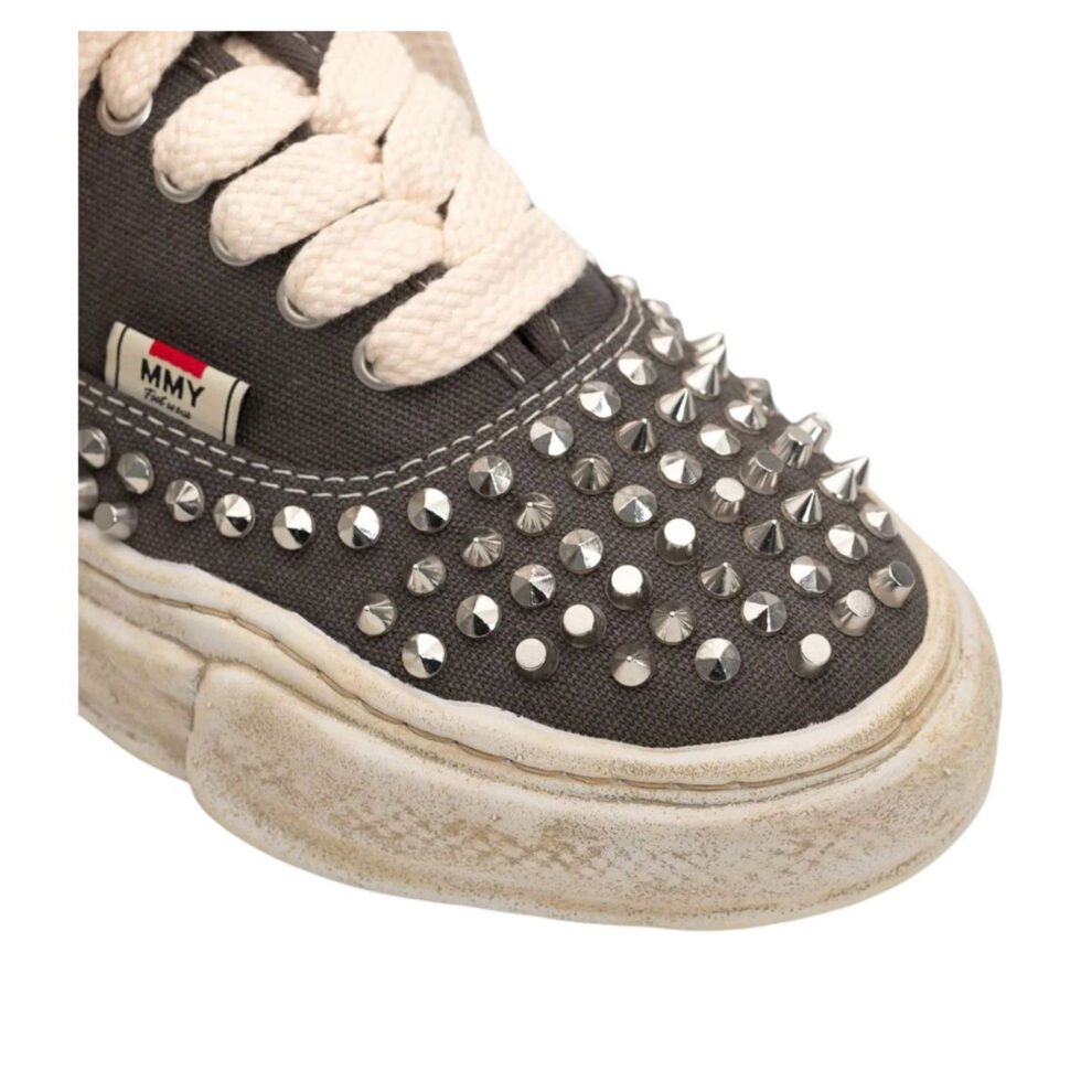 Maison MIHARA YASUHIRO Baker OG Sole Studded Canvas Low 'Grey' A13FW736-GRY - Image 5
